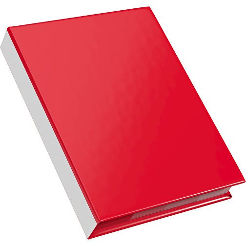 Hardcover Haftnotiz-Set Ana , ampelrot / weiss, Papier, 10,50cm x 1,50cm x 7,50cm (Länge x Höhe x Breite), Bild 2