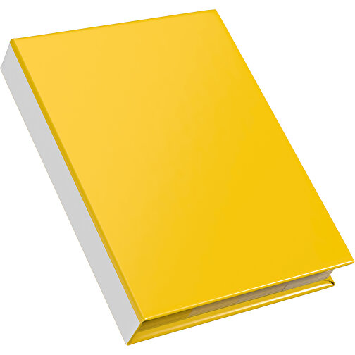 Hardcover Haftnotiz-Set Ana , goldgelb / weiss, Papier, 10,50cm x 1,50cm x 7,50cm (Länge x Höhe x Breite), Bild 2