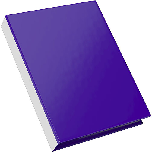 Hardcover Haftnotiz-Set Steffen , violet / weiß, Papier, 10,50cm x 1,80cm x 7,50cm (Länge x Höhe x Breite), Bild 2