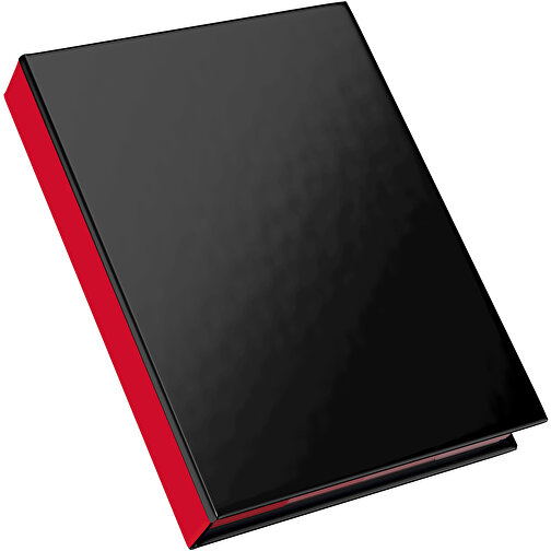 Hardcover Haftnotiz-Set Steffen , schwarz / dunkelrot, Papier, 10,50cm x 1,80cm x 7,50cm (Länge x Höhe x Breite), Bild 2