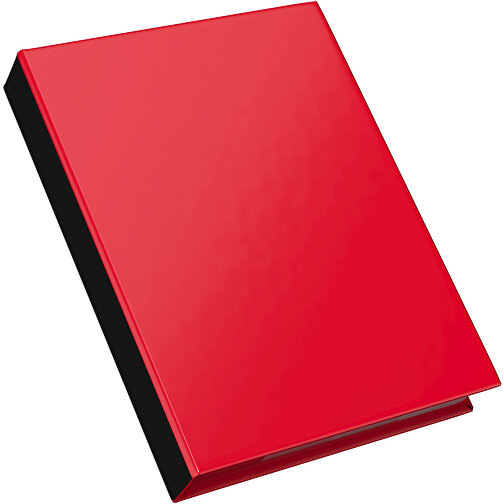 Hardcover Haftnotiz-Set Steffen , ampelrot / schwarz, Papier, 10,50cm x 1,80cm x 7,50cm (Länge x Höhe x Breite), Bild 2