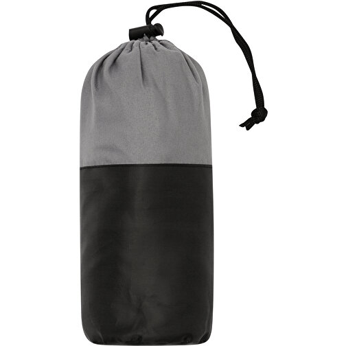 Reiseschlafsack VACATION VIBES , grau, schwarz, Polyester, 22,00cm (Länge), Bild 1