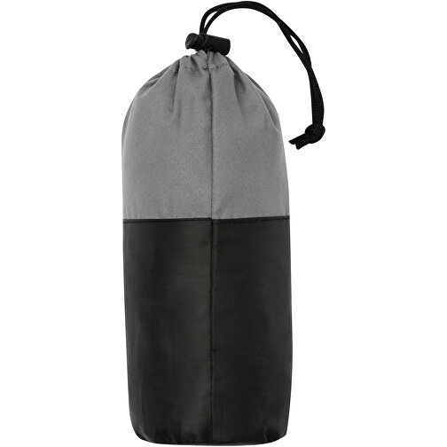 Reiseschlafsack VACATION VIBES , grau, schwarz, Polyester, 22,00cm (Länge), Bild 3