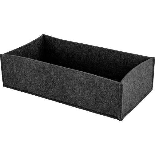 ROMINOX® Veganer Filzkorb // Lunga , Filz aus 100% recyceltem PET, 37,00cm x 9,50cm x 19,00cm (Länge x Höhe x Breite), Bild 1