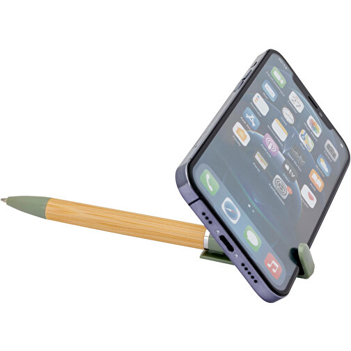 Delfina Stift Smartphoneständer , heather grün, FSC certified bamboo, 14,70cm (Länge), Bild 8