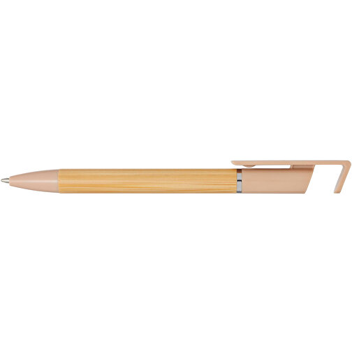 Delfina Stift Smartphoneständer , oatmeal, FSC certified bamboo, 14,70cm (Länge), Bild 5