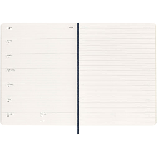 Calendario settimanale Moleskine 12 mesi con copertina morbida XL, Immagine 6