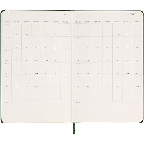 Calendario settimanale Moleskine 12 mesi con copertina rigida L, Immagine 7