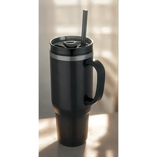 Mug isotherme Melbourne 1200 ml certifié RCS avec paille, Image 8