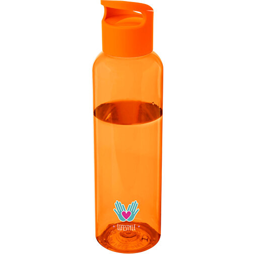 Sky  650 Ml Sportflasche Aus Recyceltem Kunststoff , orange, Recycelter PET Kunststoff, Recycelter PP Kunststoff, 6,75cm x 25,40cm x 6,75cm (Länge x Höhe x Breite), Bild 2