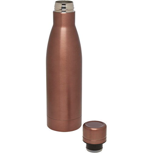 Vasa RCS-zertifizierte Kupfer-Vakuum Isolierflasche Aus Recyceltem Edelstahl, 500 Ml , bronze, 87% Recycled stainless steel, 13% PP Kunststoff, 26,40cm (Höhe), Bild 5