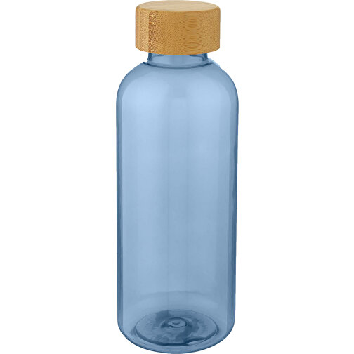 Ziggs 650 Ml Sportflasche Aus Recyceltem Kunststoff , transparent blau, Recycelter PET Kunststoff, Bambusholz, PP Kunststoff, 20,80cm (Höhe), Bild 1