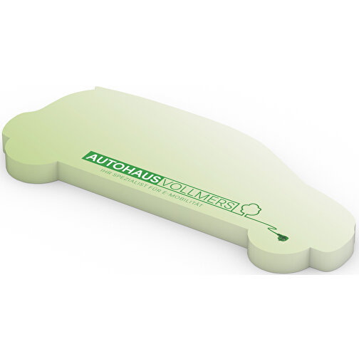 Modulo per note adesive 125 x 72 mm, verde+blu, automobile, Immagine 1