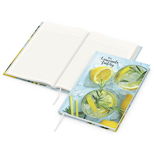 Carnet de notes Note-Book green+blue A5, Cover-Star recyclé mat, Image 1