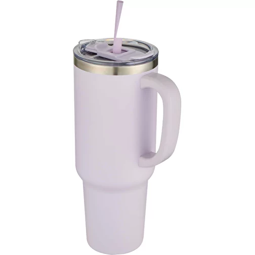 Tazza con isolamento sottovuoto in rame a doppia parete certificata RCS con cannuccia da 1200 ml Syd, Immagine 1