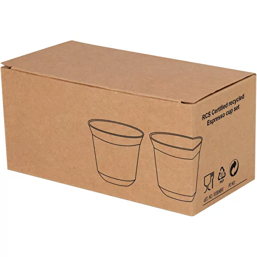 Ensemble de tasses à espresso en acier inoxydable Duo de 80 ml certifié RCS, Image 3