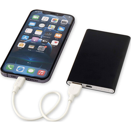 Power bank Pep 4000 mAh Type-C wykonany z aluminium pochodzacego z recyklingu, Obraz 7