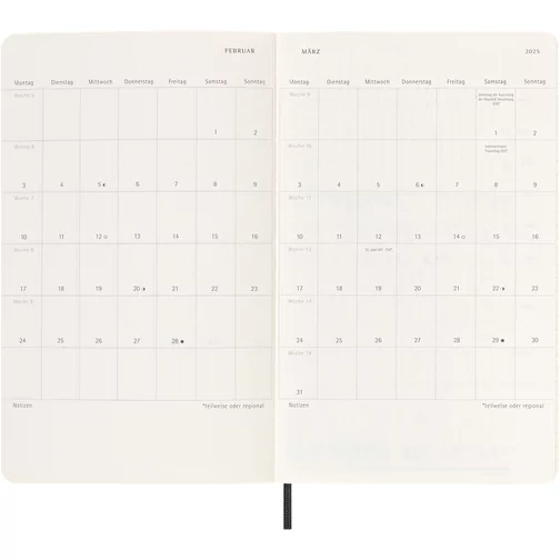 Moleskine L soft cover 12 måneders ugekalender - tysk, Billede 7