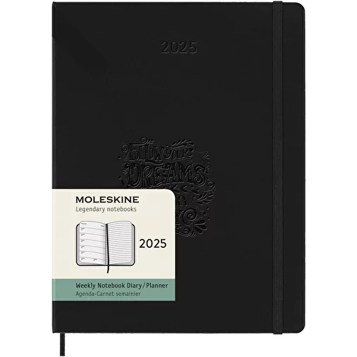 Moleskine XL hard cover 12 måneders ugekalender, Billede 2