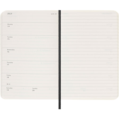 Moleskine Softcover 12 Monate Wochenkalender, Pocket-Format , schwarz, FSC certified paper, 14,00cm x 9,00cm (Länge x Breite), Bild 6