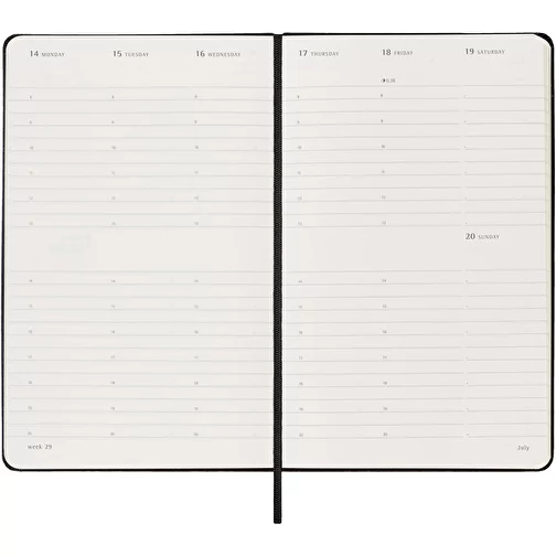 Moleskine L hard cover 12 måneders lodret kalender, Billede 5