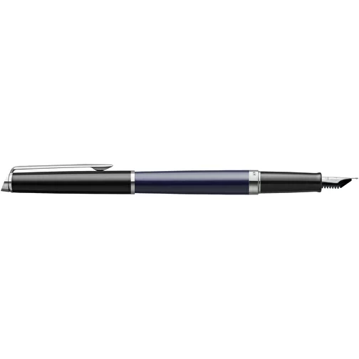 Waterman Hemisphere farveblokerende fyldepen med palladiumkant (blå refill), Billede 3