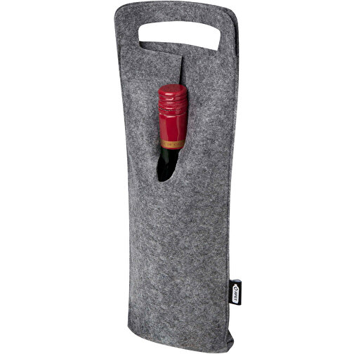 Bolsa de vino Felta 75cl de fieltro reciclado GRS, Imagen 1