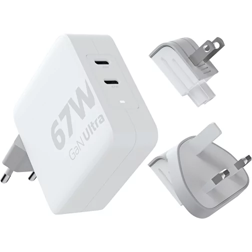 Xtorm XVC2067 GaN Ultra 67 W oplader med 100 W USB-C PD-kabel, Billede 1