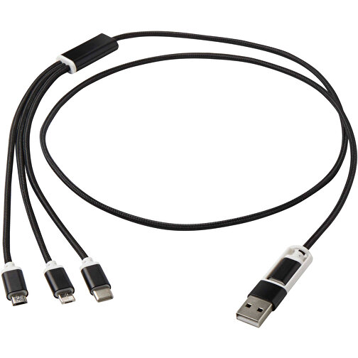 Versátil cable de carga 5 en 1 fabricado en aluminio reciclado, Imagen 1