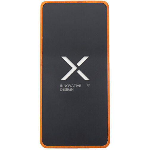 SCX.design P48 10,000 mAh magnetyczny 15W powerbank wykonany z drewna z podswietlanym logo, Obraz 2