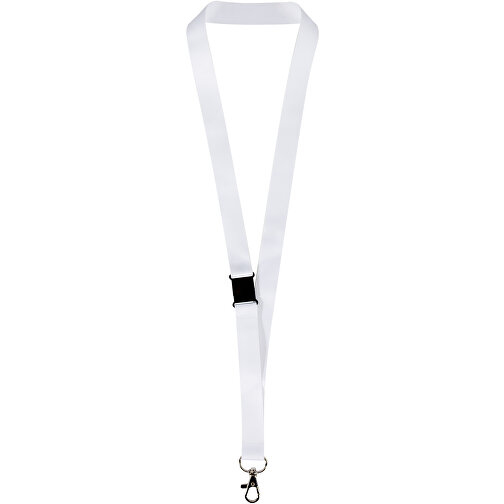 Lois Sublimation RPET-Lanyard Mit Sicherheitsverschluss , weiss, Polyester, Recycled PET, 90,00cm x 1,00cm (Länge x Breite), Bild 2