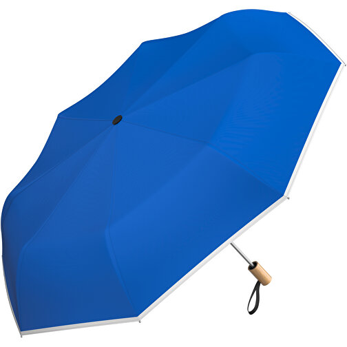 Regenschirm AO Berlin , weiß / kobaltblau, 100% Polyester pongee, 31,00cm (Länge), Bild 1