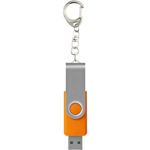 Rotate Mit Schlüsselanhänger USB-Stick , orange MB , 65 GB , Kunststoff, Aluminium MB , 5,80cm x 1,90cm x 1,00cm (Länge x Höhe x Breite), Bild 3