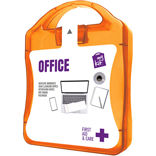 MyKit Erste Hilfe Fürs Büro , orange, PP Kunststoff, 10,00cm x 13,40cm x 3,00cm (Länge x Höhe x Breite), Bild 1