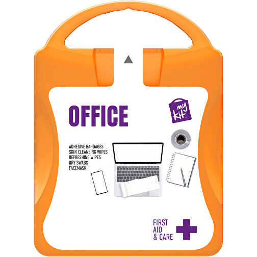 MyKit Erste Hilfe Fürs Büro , orange, PP Kunststoff, 10,00cm x 13,40cm x 3,00cm (Länge x Höhe x Breite), Bild 2