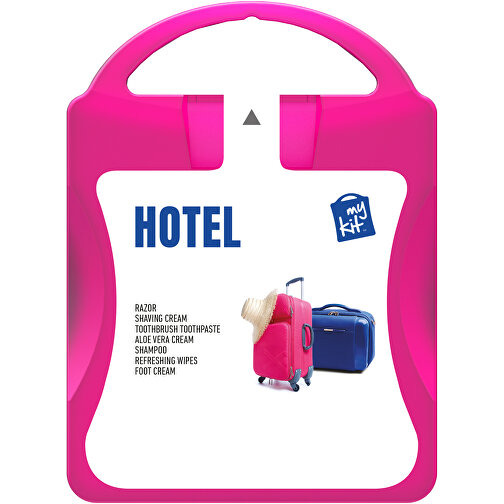 MyKit Hotel , magenta, PP Kunststoff, 10,00cm x 13,40cm x 3,00cm (Länge x Höhe x Breite), Bild 2