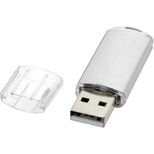 Silicon Valley USB-Stick , silber MB , 65 GB , Kunststoff, Aluminium MB , 5,30cm x 1,70cm x 0,80cm (Länge x Höhe x Breite), Bild 1