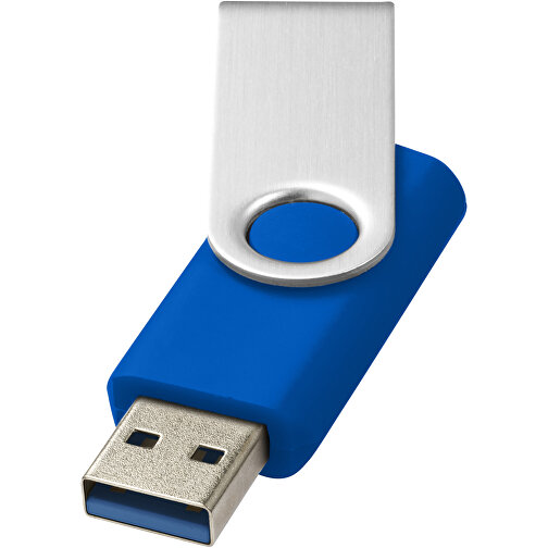 Rotate-basic USB-Stick 3.0 , mittelblau MB , 65 GB , Kunststoff, Aluminium MB , 5,80cm x 1,90cm x 1,00cm (Länge x Höhe x Breite), Bild 1