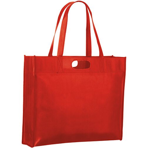 PP-Tasche , rot, 100 % Polypropylen, 44,00cm x 10,50cm x 38,00cm (Länge x Höhe x Breite), Bild 1