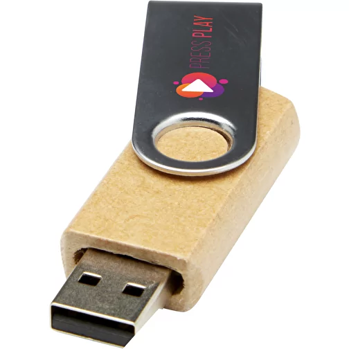 Rotate pendrive wyposażony w interfejs USB 2.0 z papieru z recyklingu, Obraz 2