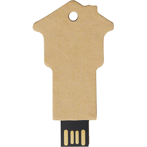 Pamiec USB House 2.0 wykonana z papieru pochodzacego z recyklingu, Obraz 3