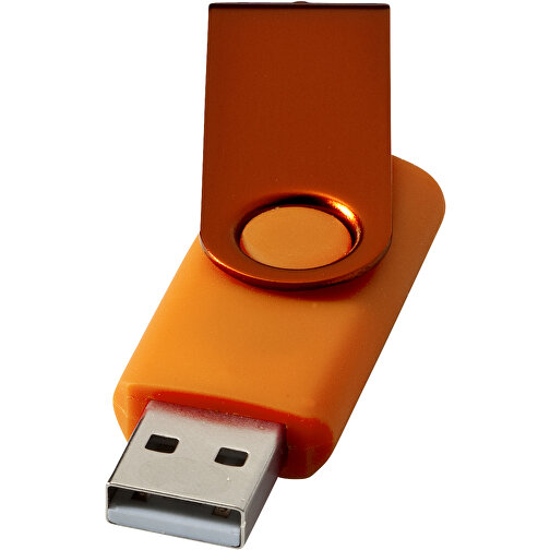 Rotate Metallic USB-Stick , orange MB , 65 GB , Kunststoff, Aluminium MB , 5,80cm x 1,90cm x 1,00cm (Länge x Höhe x Breite), Bild 1