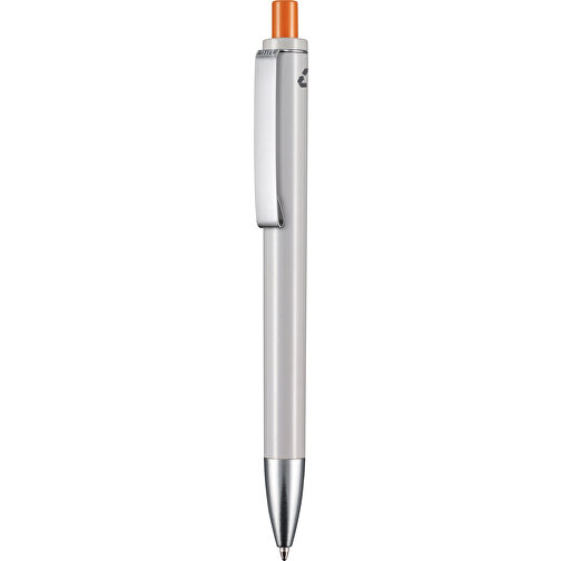 Kugelschreiber EXOS RECYCLED , Ritter-Pen, grau / orange, ABS u. Metall, 14,10cm (Länge), Bild 1