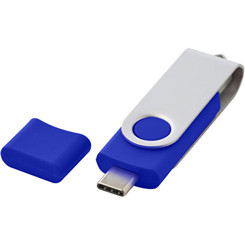 OTG Rotate USB Typ-C Stick , blau MB , 8 GB , Kunststoff, Aluminium MB , 7,00cm x 1,60cm x 1,00cm (Länge x Höhe x Breite), Bild 1