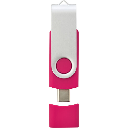 OTG Rotate USB Typ-C Stick , magenta MB , 128 GB , Kunststoff, Aluminium MB , 7,00cm x 1,60cm x 1,00cm (Länge x Höhe x Breite), Bild 6