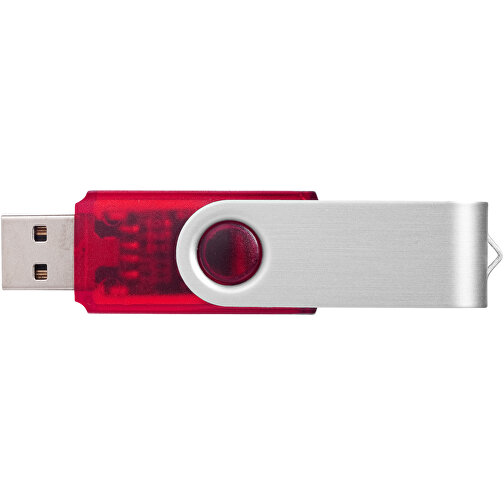 Rotate USB-Stick 3.0 Transparent , rot MB , 32 GB , Kunststoff, Aluminium MB , 5,80cm x 1,90cm x 1,00cm (Länge x Höhe x Breite), Bild 3