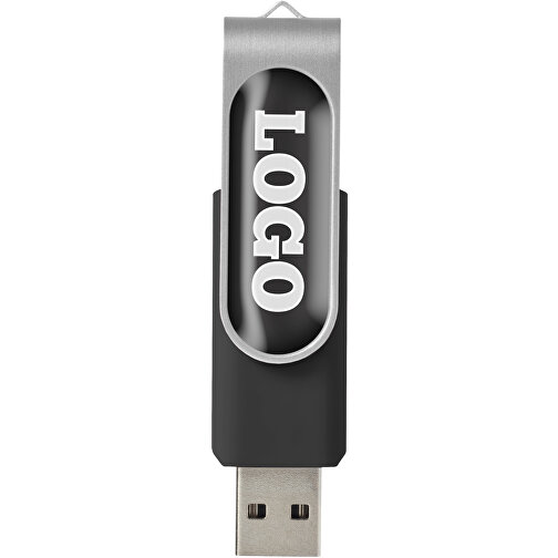 Rotate USB-Stick 3.0 Mit Doming , schwarz MB , 16 GB , Kunststoff, Aluminium MB , 5,80cm x 1,90cm x 1,00cm (Länge x Höhe x Breite), Bild 2