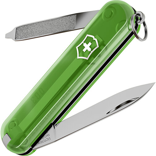 ESCORT - Victorinox Schweizer Messer , Victorinox, Green Tea, hochlegierter, rostfreier Stahl, 5,80cm x 0,80cm x 1,80cm (Länge x Höhe x Breite), Bild 1