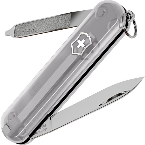 ESCORT - Victorinox Schweizer Messer , Victorinox, Mystical Morning, hochlegierter, rostfreier Stahl, 5,80cm x 0,80cm x 1,80cm (Länge x Höhe x Breite), Bild 1