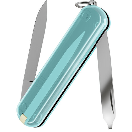 ESCORT - Victorinox Schweizer Messer , Victorinox, Tropical Surf, hochlegierter, rostfreier Stahl, 5,80cm x 0,80cm x 1,80cm (Länge x Höhe x Breite), Bild 2